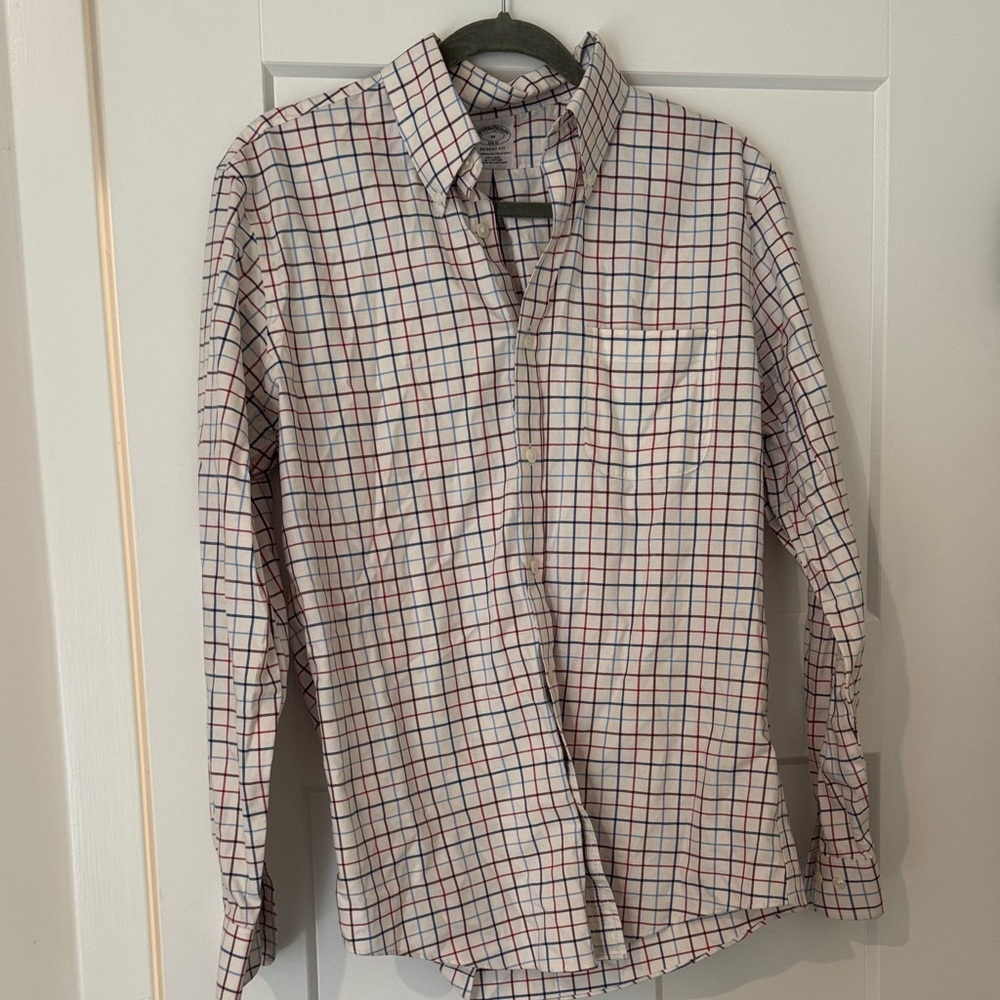 Brooks Brothers Red and Blue Plaid Shirt